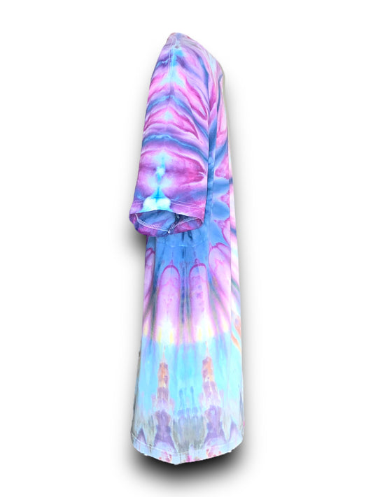 Purple Fan Fold Tie Dye T-Shirt