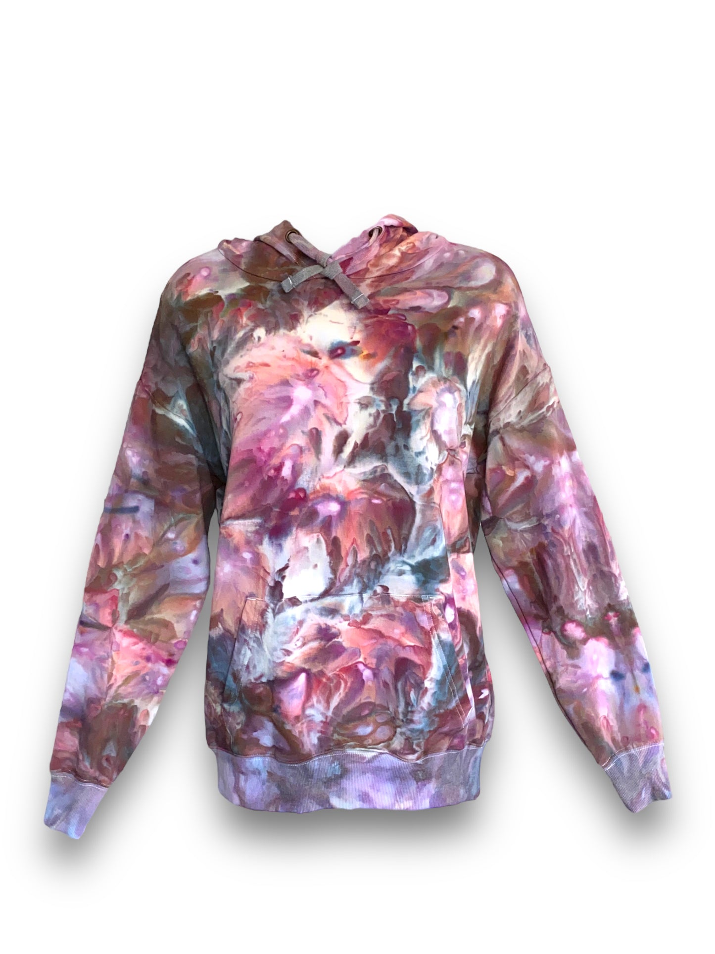 Pink, Purple & Grey, Tie Dye Hoodie