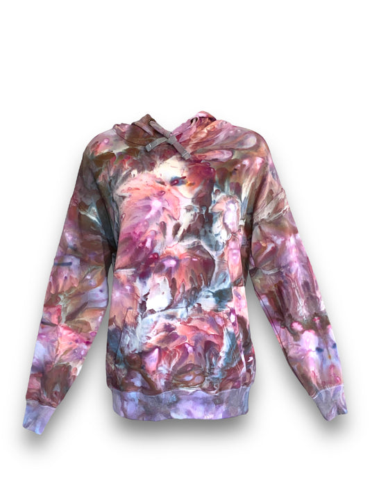 Pink, Purple & Grey, Tie Dye Hoodie