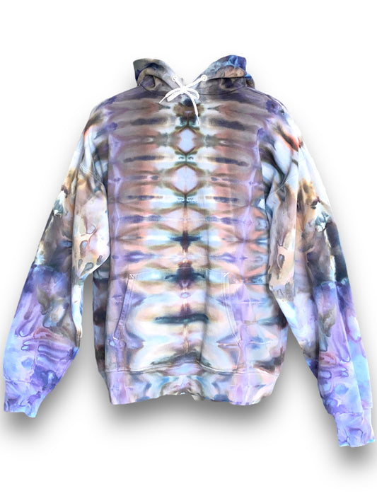 black and blue Tie Dye Hoodie