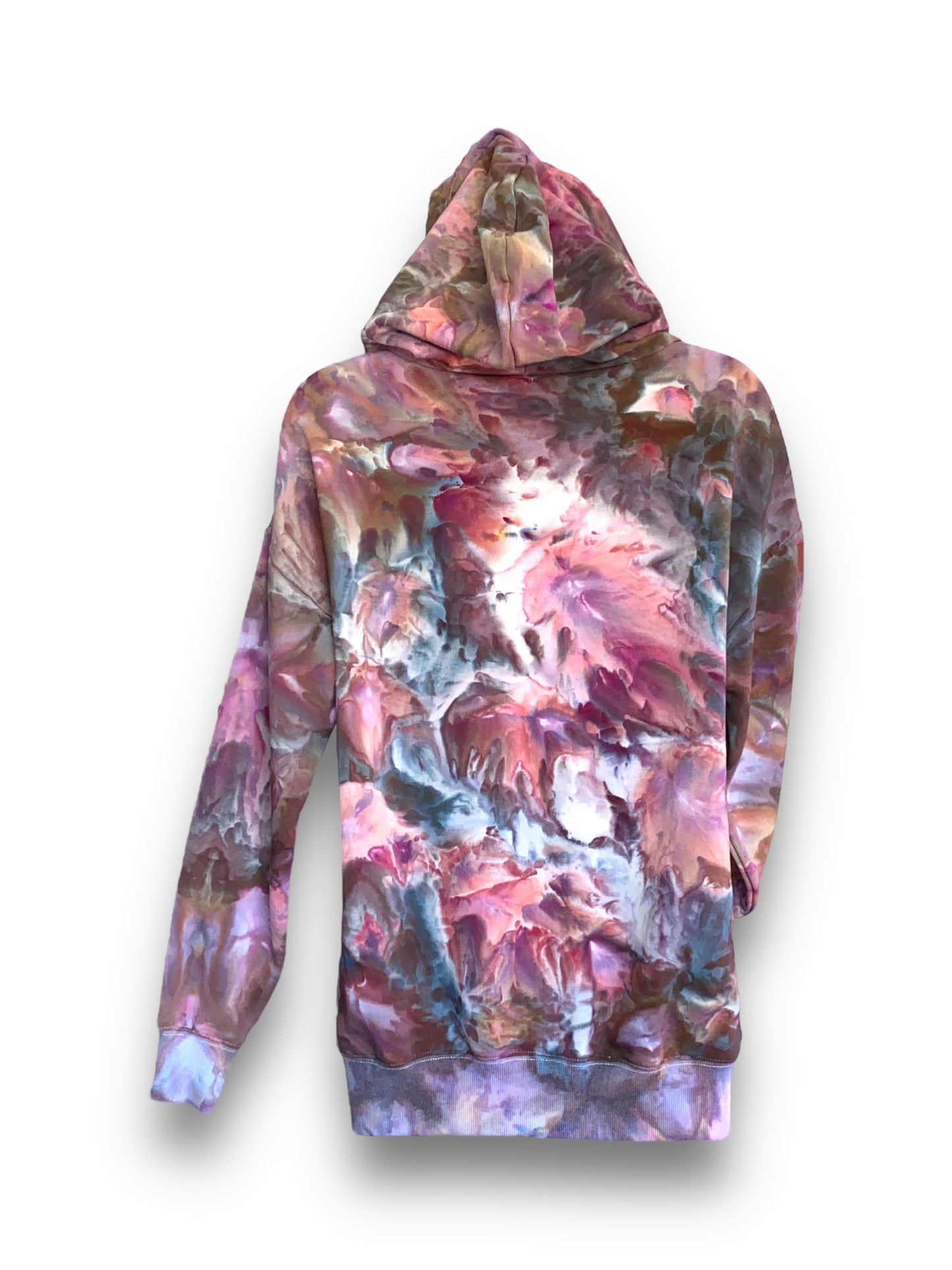 Pink, Purple & Grey, Tie Dye Hoodie