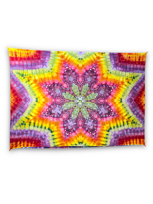 Rainbow Mandala Tapestry