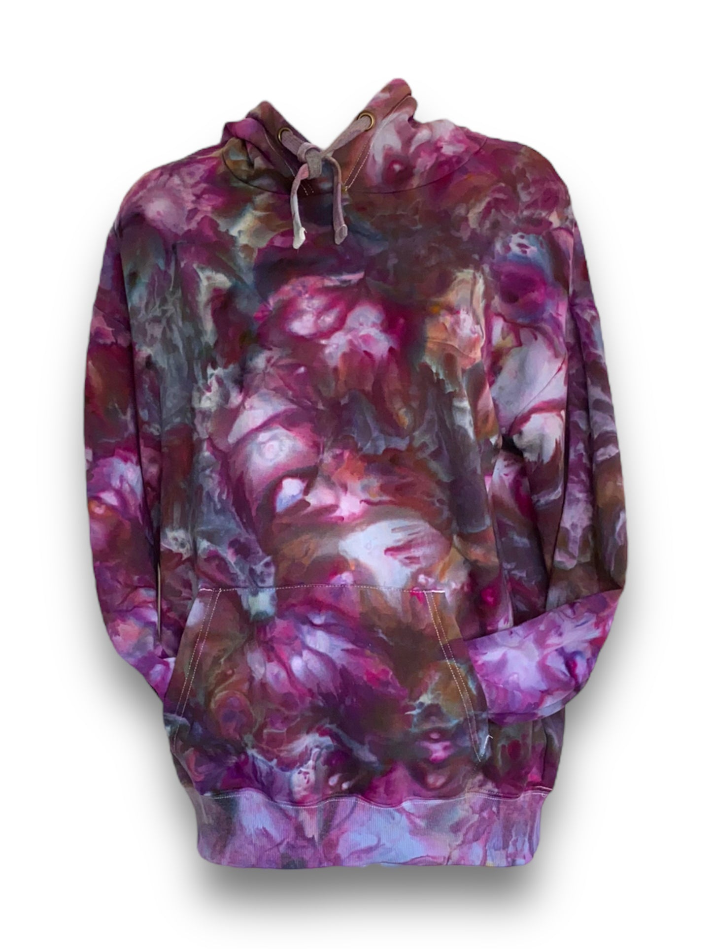 Purple & Grey Tie Dye Hoodie