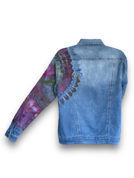 “ Up cycled ” Tie Dye Jean Jacket