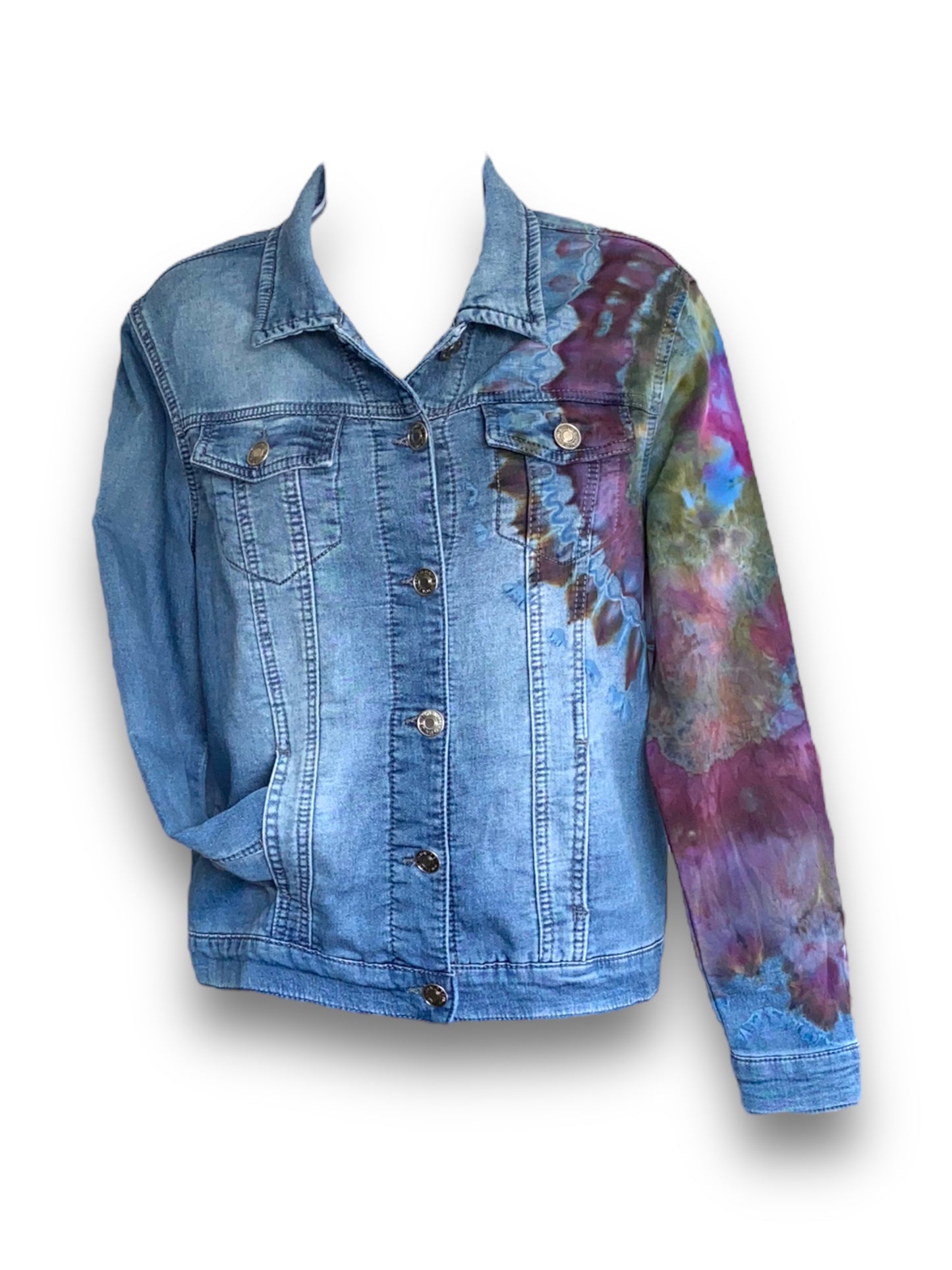 “ Up cycled ” Tie Dye Jean Jacket